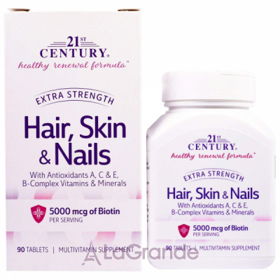 21st Century Extra Strength Hair, Skin & Nails ³  ,   ,  