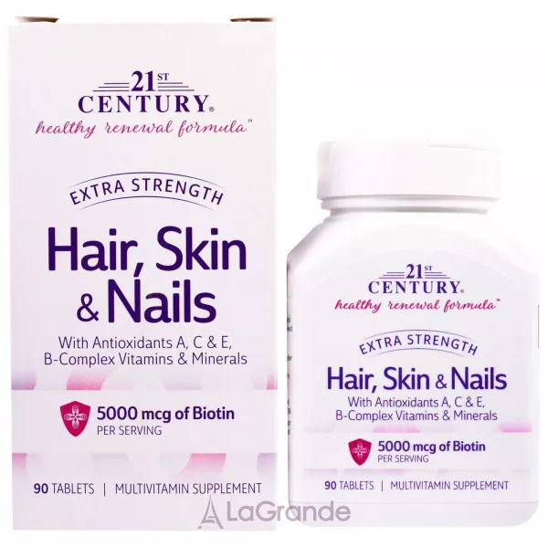 21st Century Extra Strength Hair, Skin & Nails �������� ��� �����, ���� � ������, ������ ����