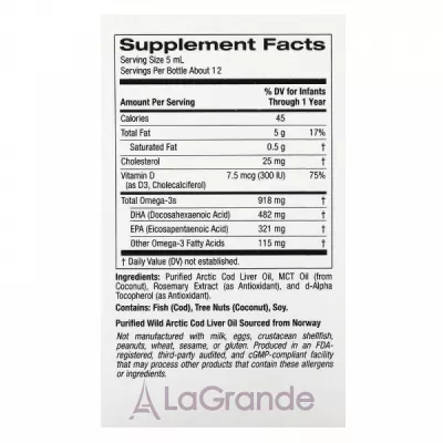 California Gold Nutrition Liquid DHA For Babies ĳ    