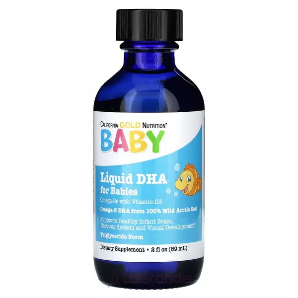 California Gold Nutrition Liquid DHA For Babies ����������� ������� ��� ��������� 