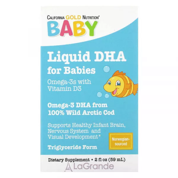 California Gold Nutrition Liquid DHA For Babies ����������� ������� ��� ��������� 
