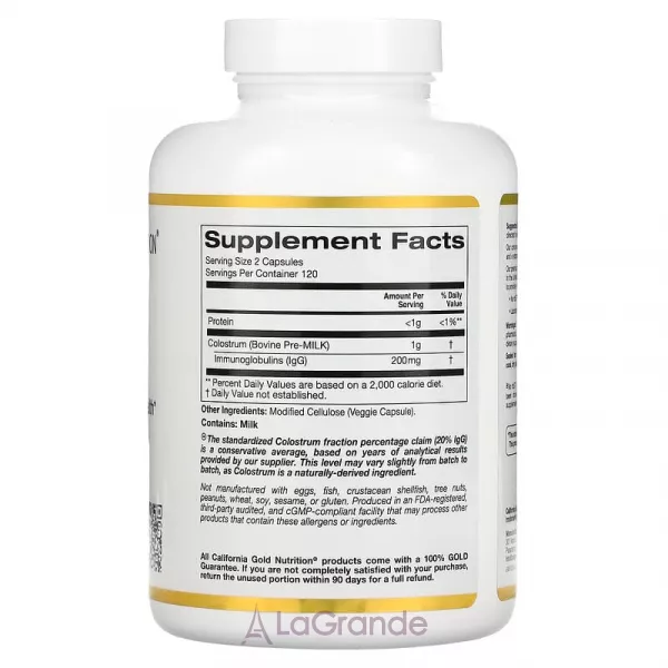 California Gold Nutrition Colostrum ����������� ������� 
