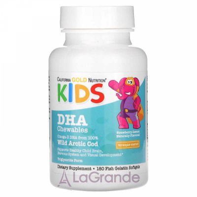 California Gold Nutrition Kids DHA Chewables ĳ    
