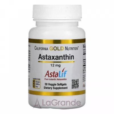 California Gold Nutrition Astaxanthin 12 mg ĳ  