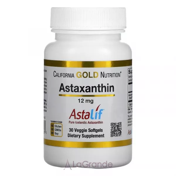 California Gold Nutrition Astaxanthin 12 mg ����������� ������� 