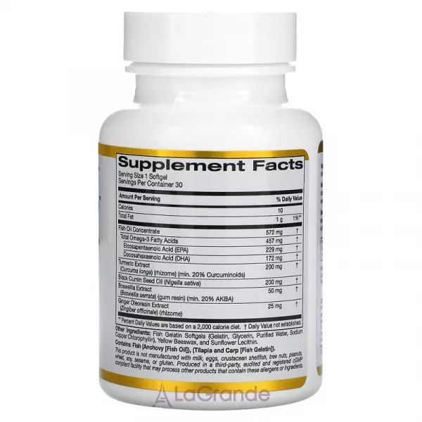 California Gold Nutrition CurcuminUP �������� ��� ����������� � �������� �������� 