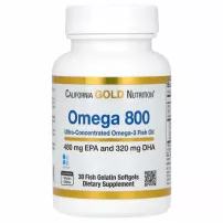 California Gold Nutrition Omega 800 ����������� ������� "�����-3 ����� ���", 1000 ��, ���������������� ��������