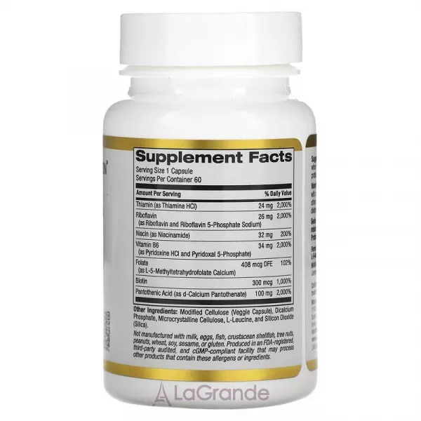 California Gold Nutrition Vitamin B Complex �������� ��������� ������ B