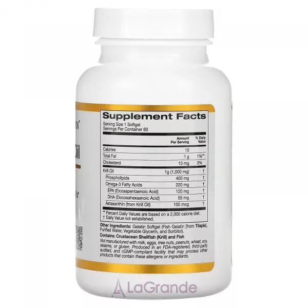 California Gold Nutrition Premium Krill Oil Superba2 ����������� ������� 