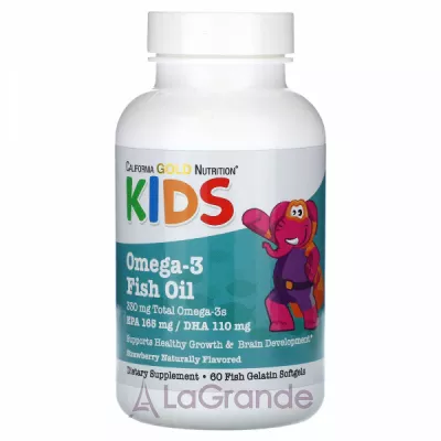 California Gold Nutrition Kids Omega-3 Fish Oil ĳ    