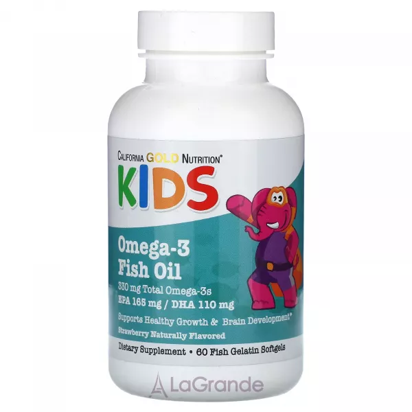 California Gold Nutrition Kids Omega-3 Fish Oil ����������� ������� ��� ����� 