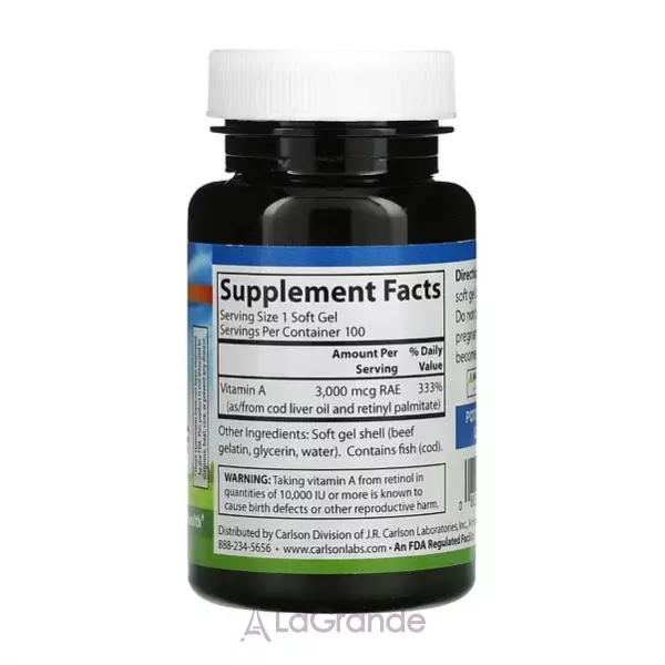 Carlson Vitamin A 10000 IU ����������� ������� 