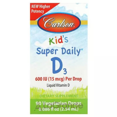 Carlson Kid's Super Daily D3 600 IU ĳ    