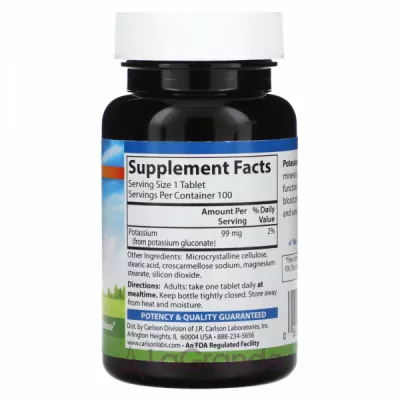 Carlson Potassium 99 mg ĳ  