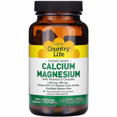 Country Life Calcium Magnesium with Vitamin D Complex  
