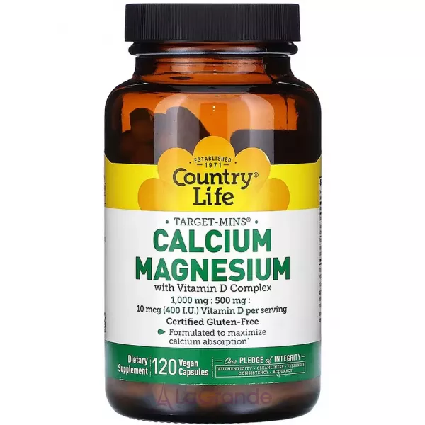 Country Life Calcium Magnesium with Vitamin D Complex �������� 