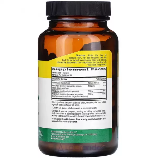Country Life Calcium Magnesium with Vitamin D Complex �������� 