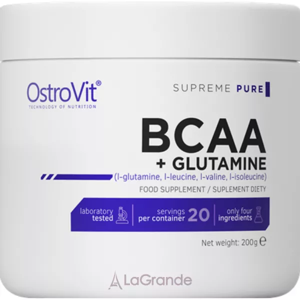 OstroVit BCAA+ Glutamine Pure ������������ BCAA+ Glutamine  ��� ����� � �������