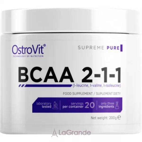 OstroVit BCAA 2-1-1  Pure ������������ BCAA 2-1-1 ��� �����