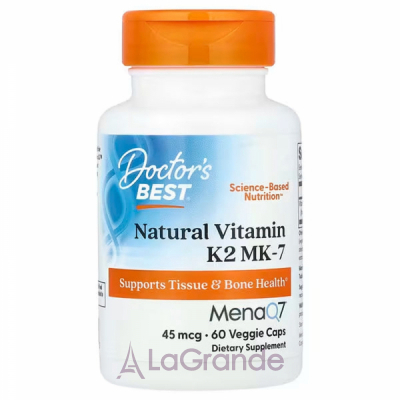 Doctor's Best Natural Vitamin K2 MK-7 with MenaQ7 45 mcg ĳ  