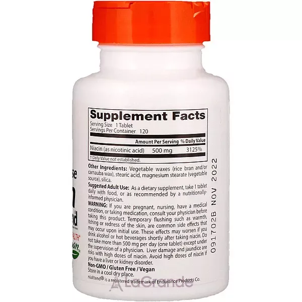 Doctor's Best Niacin Vitamin B3 with niaXtend ����������� ������� 