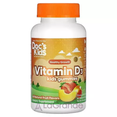 Doctor's Best Vitamin D3 Kids Gummies 1000 IU ĳ    