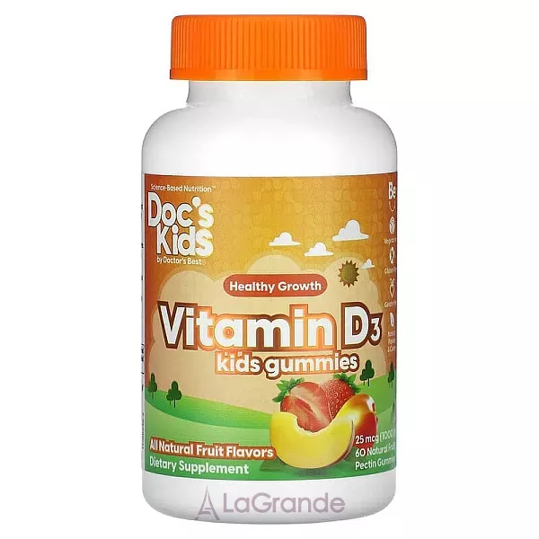 Doctor's Best Vitamin D3 Kids Gummies 1000 IU ����������� ������� ��� ����� 