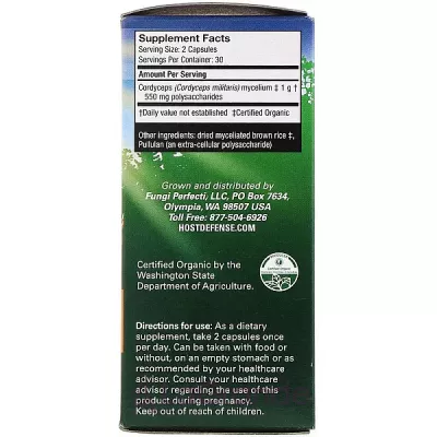 Fungi Perfecti Host Defense Mushrooms Cordyceps Energy Support ĳ     