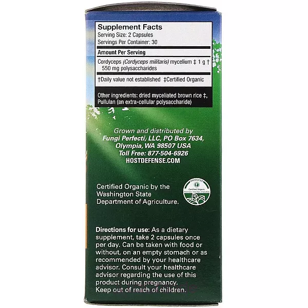 Fungi Perfecti Host Defense Mushrooms Cordyceps Energy Support ����������� ������� ��� �������������� ��������� 