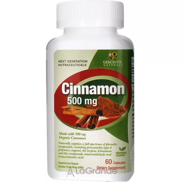 Genceutic Naturals Cinnamon 500 mg ����������� ������� 