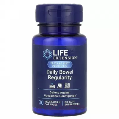 Life Extension Florassist Probiotic Daily Bowel Regularity     , 57.5 
