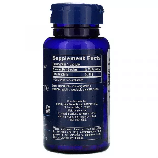 Life Extension Pregnenolone 50 mg ĳ������ ������� ��� �������� ���'�� �� ������������� ������� 