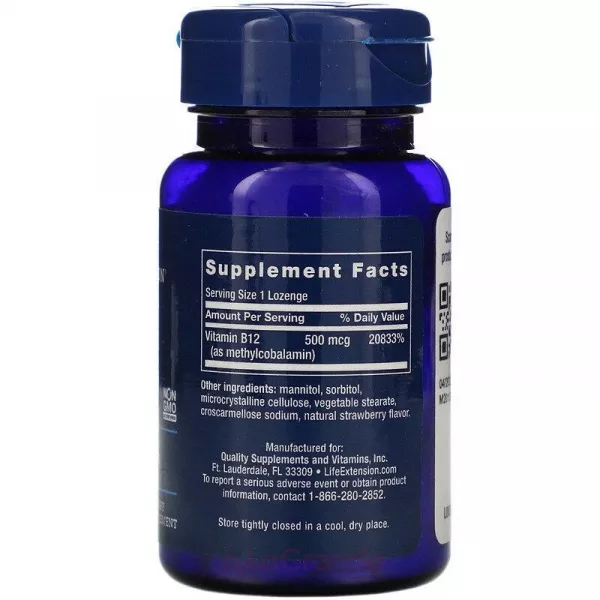 Life Extension B12 500 mcg ĳ������ ������� 