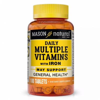 Mason Natural Daily Multiple Vitamins With Iron      