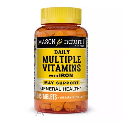 Mason Natural Daily Multiple Vitamins With Iron      