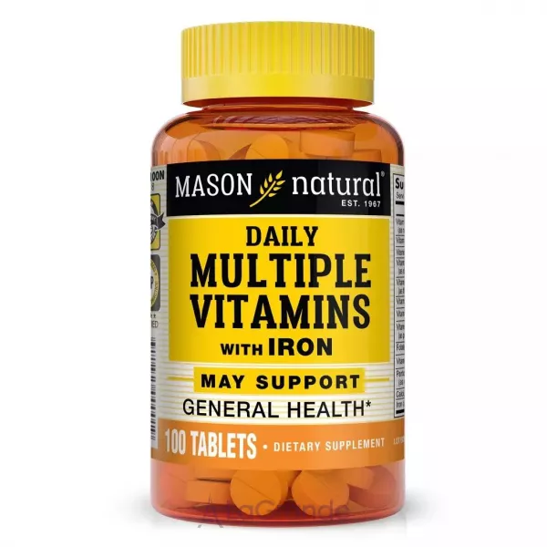 Mason Natural Daily Multiple Vitamins With Iron �������������� � ������� �� ������ ����
