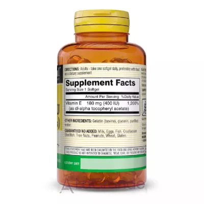 Mason Natural Vitamin E 400 IU (180 mg) ĳ  