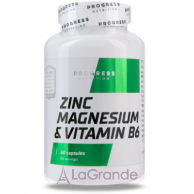 Progress Nutrition Zinc Magnesium Vitamin B6   