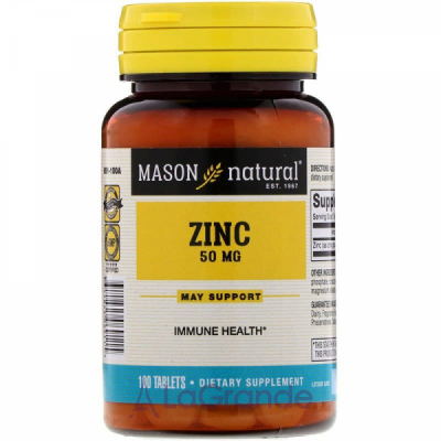 Mason Natural Zinc 50 mg ĳ  