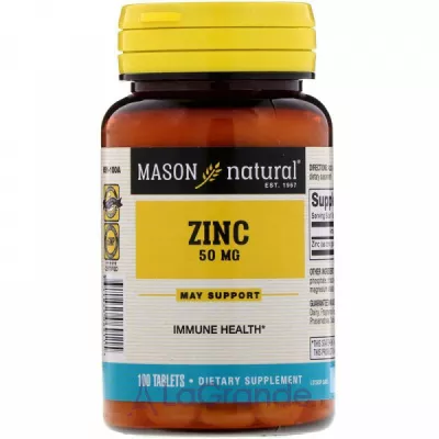 Mason Natural Zinc 50 mg ĳ  