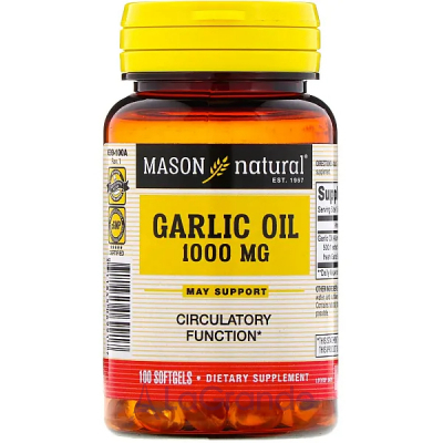 Mason Natural Garlic Oil 1000 mg ĳ  