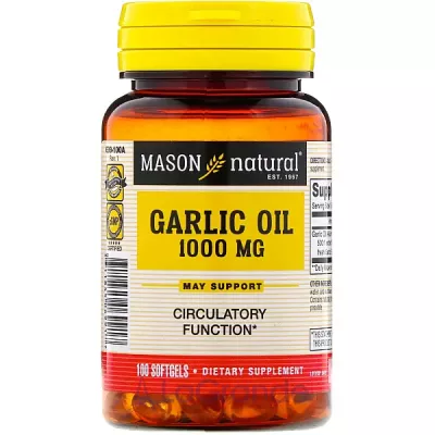 Mason Natural Garlic Oil 1000 mg ĳ  