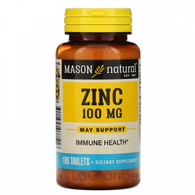 Mason Natural Zinc 100 mg   