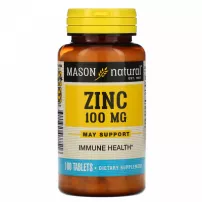 Mason Natural Zinc 100 mg ĳ������ ������� "����", 100 ��