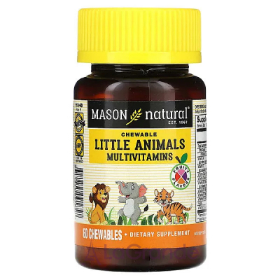 Mason Natural Little Animals Multivitamins    ,   