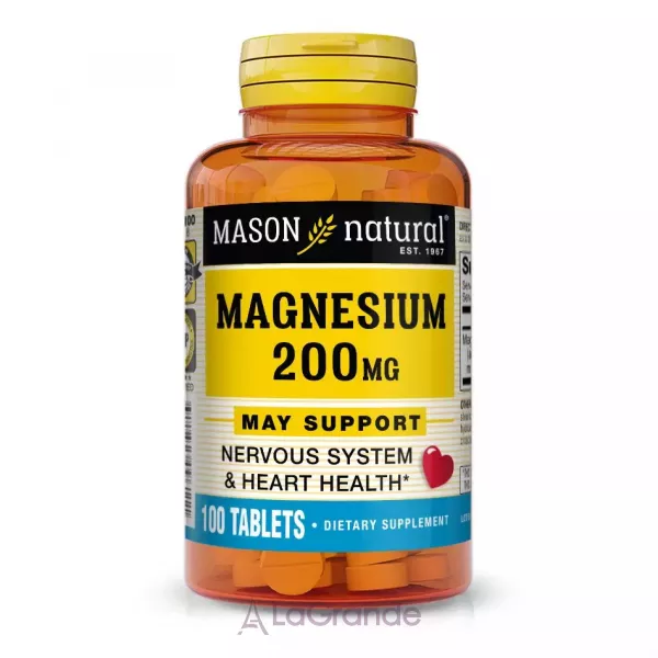 Mason Natural Magnesium 200 mg ����������� ������� 