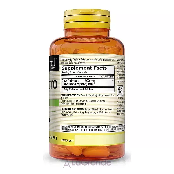 Mason Natural Saw Palmetto 500 mg ����������� ������� 