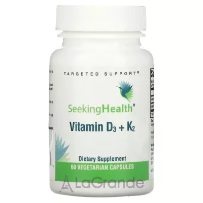 Seeking Health Vitamin D3/5000ME+K2/100mcg VegCaps ĳ  