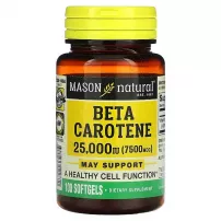 Mason Natural Beta Carotene 25000 IU ĳ������ ������� "���� �������", 25000 ��