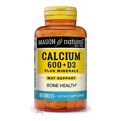 Mason Natural Calcium 600 + D3 Plus Minerals ĳ    '  